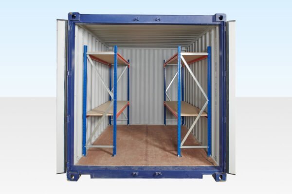 Adjustable, Heavy Duty Two Tier Container Racking (Single Bay)