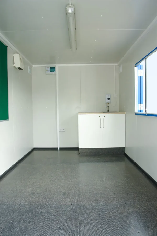 16Ft x 7Ft 6in Steel Mobile Anti-Vandal Office Cabin