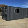 20-ft-20-Slate-Gray-Shiplap-120V-Shipping-Container-Office-Minisplit-800x600-1.webp 20ft 20’ Slate Gray Shiplap 120V Shipping Container Office Mini Split