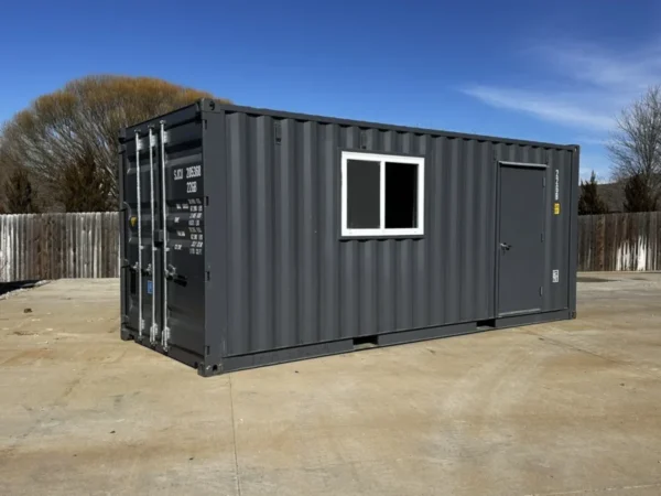 20-ft-20-Slate-Gray-Shiplap-120V-Shipping-Container-Office-Minisplit-800x600-1.webp 20ft 20’ Slate Gray Shiplap 120V Shipping Container Office Mini Split