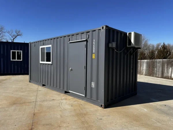 20-ft-20-Slate-Gray-Shiplap-120V-Shipping-Container-Office-Minisplit1-1.webp 20ft 20’ Slate Gray Shiplap 120V Shipping Container Office Mini Split