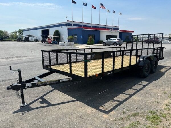 2025-CARRY-ON-7X18-LANDSCAPE-UTILITY-TRAILER-RAMP-GATE-4.jpg Carry-On 7 x 18 Landscape Utility Trailer – Mesh Sides