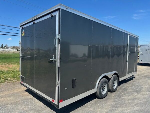 Covered Wagon 8.5 x 20 V-Nose Enclosed Car Trailer – 6″ Added Height