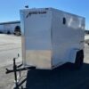 Homesteader 5 x 8 Enclosed V-Nose Cargo Trailer – Barn Doors