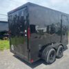 Homesteader 6 x 12 V-Nose Enclosed Cargo Trailer – Black Trim