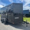 Homesteader 6 x 12 V-Nose Enclosed Cargo Trailer – Black Trim
