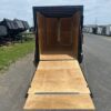 Homesteader 6 x 12 V-Nose Enclosed Cargo Trailer – Black Trim