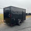 Homesteader 6 x 12 V-Nose Enclosed Trailer – Black Trim