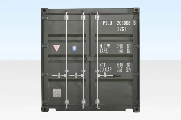 20Ft Shipping Container (One Trip) – Dark Green