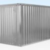 4M X 2.1M Flat Pack Container Store – Galvanised