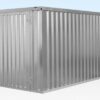 4M X 2.1M Flat Pack Container Store – Galvanised