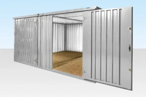4M X 4.2M Side Linked Flat Pack Container Bundle (Galvanised)