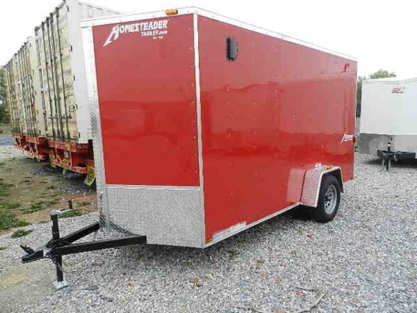 Homesteader 6 x 12 V-Nose Enclosed Trailer – 6″ Added Height