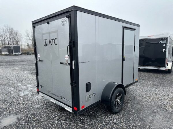 ATC 6 x 10 Aluminum Enclosed Cargo Trailer – Black Trim