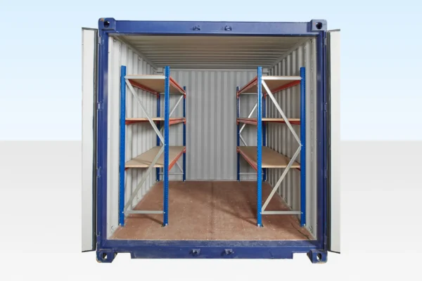 Adjustable, Heavy Duty Three Tier Container Racking (Single Bay)