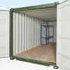 Adjustable, Heavy Duty Two Tier Container Racking (Single Bay)