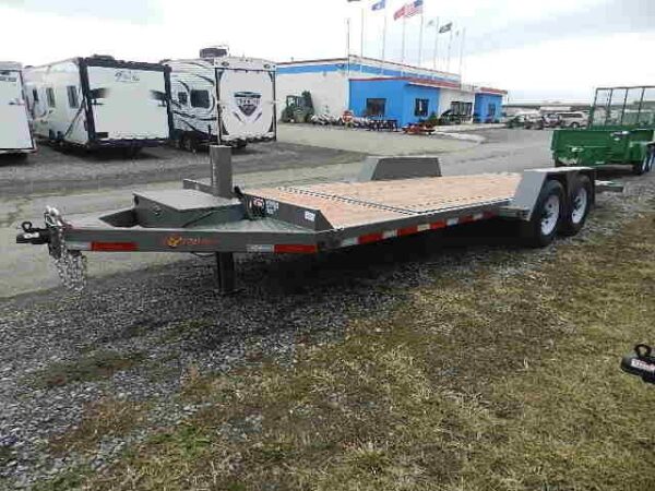 BWise 7 x 22 Low Profile Split-Tilt Equipment Trailer