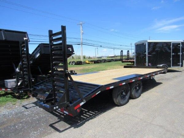 Big Tex 102″ x 20′ Deckover Equipment Trailer – Self Clean Beavertail