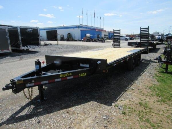 Big Tex 102″ x 20′ Deckover Equipment Trailer – Self Clean Beavertail