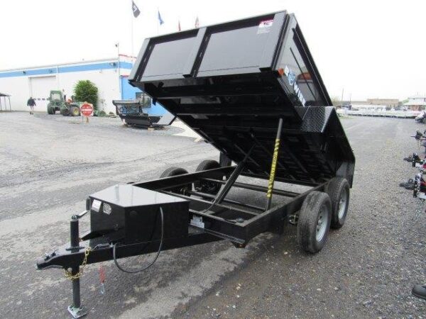 BWise 6 x 10 Low Profile Dump Trailer – Combo Gate & Ladder Ramps