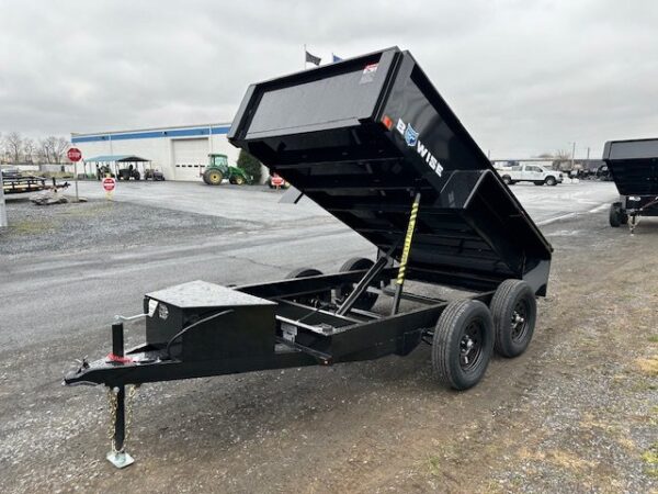 BWise 5 x 10 Low Profile Dump Trailer – Spreader Gate