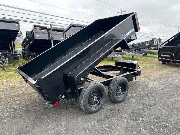 BWise 5 x 10 Low Profile Dump Trailer – Spreader Gate