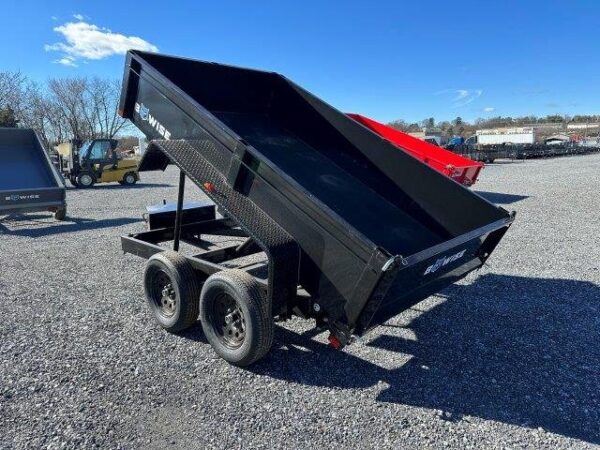 BWise 6 x 10 Low Profile Dump Trailer – Spreader Gate