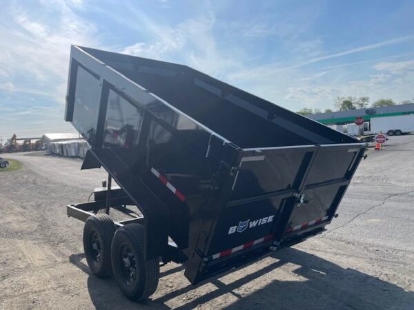 BWise 7 x 12 High Side Dump Trailer – Barn Doors