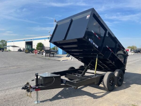 BWise 7 x 12 High Side Dump Trailer – Barn Doors