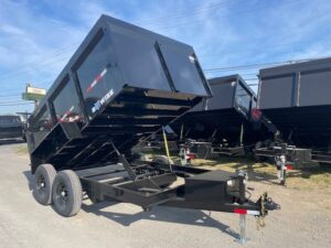 BWise 7 x 12 High Side Dump Trailer – Barn Doors