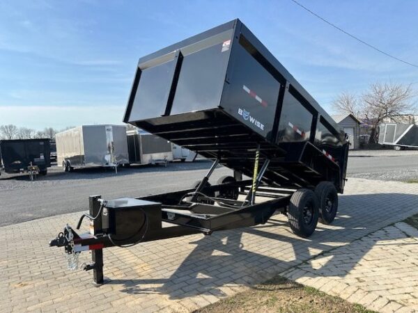 BWise 7 x 14 High Side Dump Trailer – Barn Doors