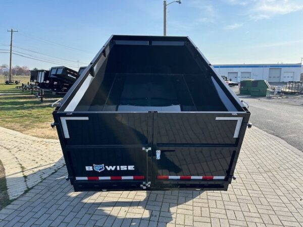 BWise 7 x 14 High Side Dump Trailer – Barn Doors