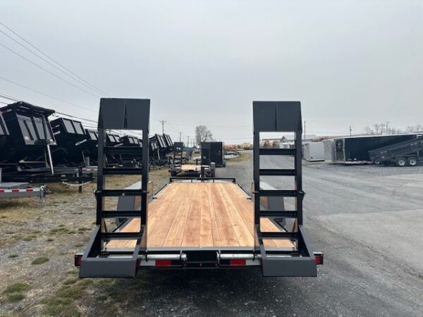BWise 7 x 20 Heavy Duty Equipment Trailer – Ladder Ramps