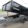 BWise 7 x 12 Deckover Dump Trailer – Fold Down Sides