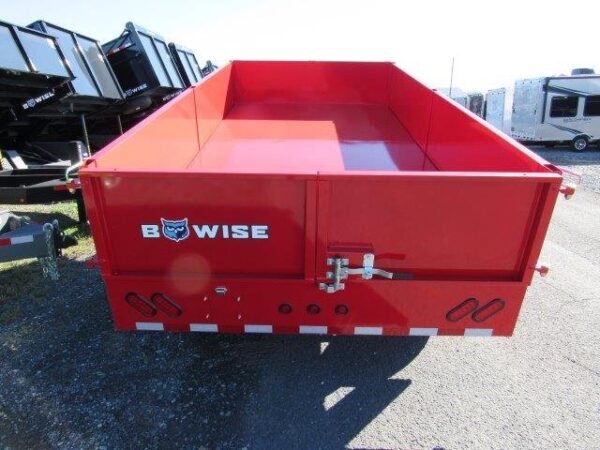 BWise 7 x 14 Deckover Dump Trailer – Fold Down Sides