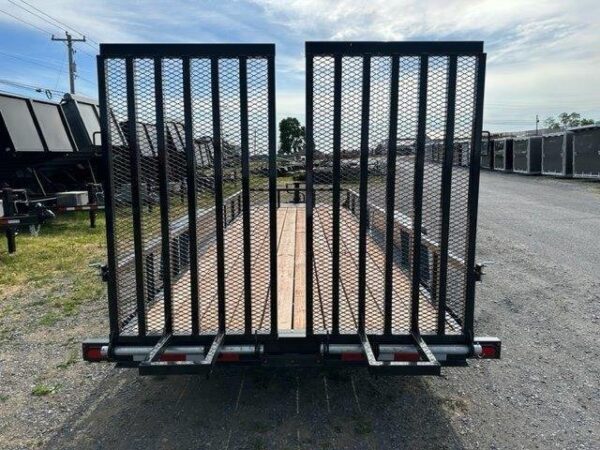 BWise 7 x 20 Equipment Trailer – Split Landscape Ramp