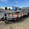 BWise 7 x 20 Equipment Trailer – Split Landscape Ramp