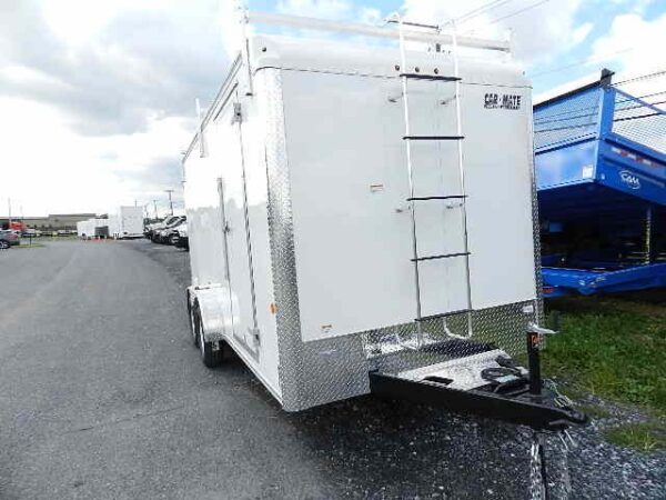 Car Mate 7 x 16 Enclosed Contractor Trailer – 6″ Added Height