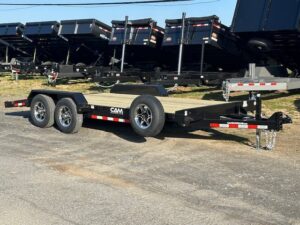 CAM Superline 7 x 18 Open Car Hauler – Slide Out Ramps