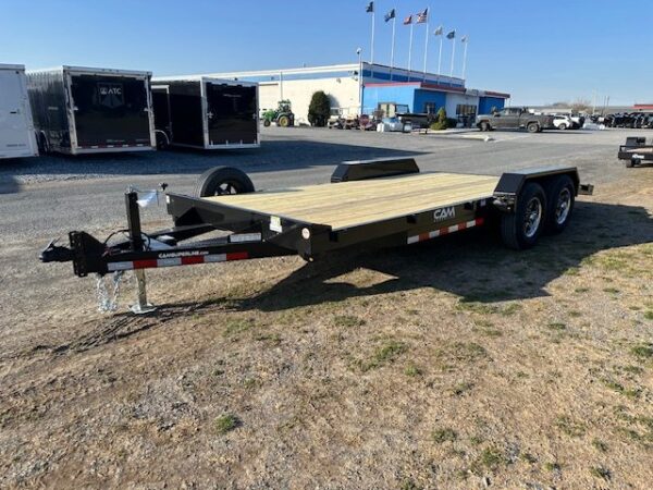 CAM Superline 7 x 18 Open Car Hauler – Slide Out Ramps