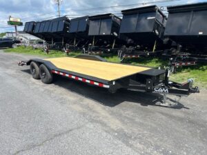 CAM Superline 8 x 20 Full Width Equipment Trailer – Slide Out Ramps
