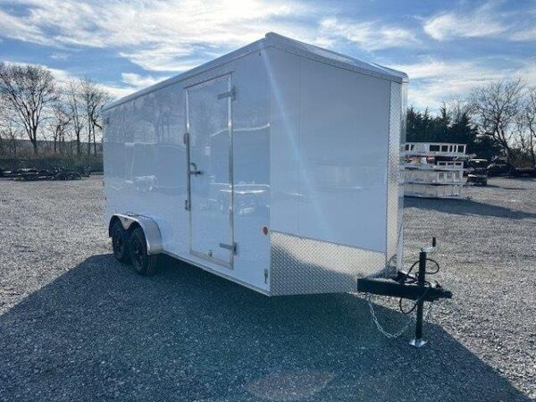 Car Mate 7 x 16 V-Nose Enclosed Cargo Trailer – Avalanche