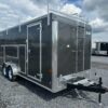 Car Mate 7 x 18 Enclosed Contractor Trailer – Exterior Tool Doors