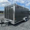 Car Mate 7 x 18 Enclosed Contractor Trailer – Exterior Tool Doors