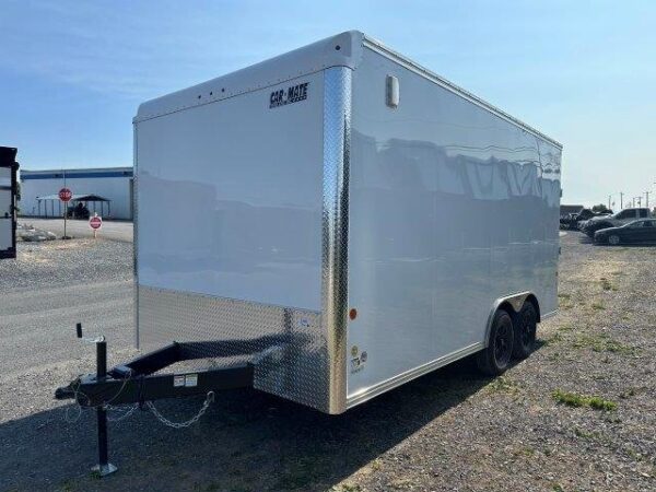 Car Mate 8.5 x 16 Enclosed Cargo Trailer – Aluminum Wheels