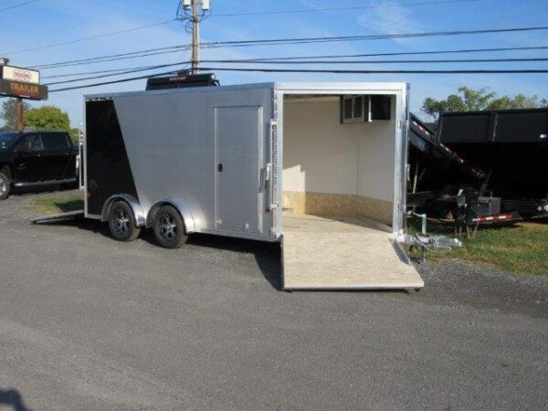 Sno Pro 7.5 x 14 Drive On/Off Snowmobile Trailer – All Aluminum