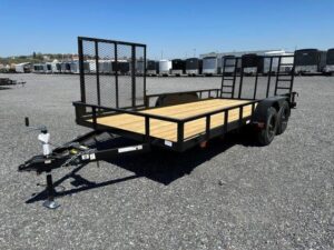 Carry-On 7 x 16 Landscape Utility Trailer – Side ATV Ramp