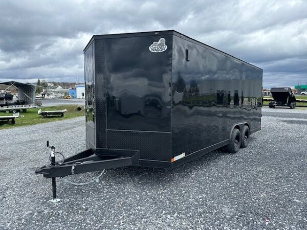 Covered Wagon 8.5 x 20 Enclosed Car Hauler – Blackout Package