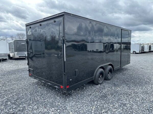 Covered Wagon 8.5 x 20 Enclosed Car Hauler – Blackout Package