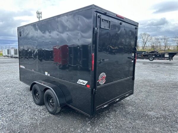 Homesteader 7 x 14 Enclosed Cargo Trailer – Black Trim OHV